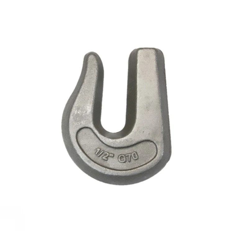 Silver metal clevis shackle with 1/2 G70 stamping