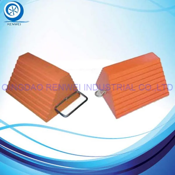 RW986PU Rubber Wheel Chock from Renwei