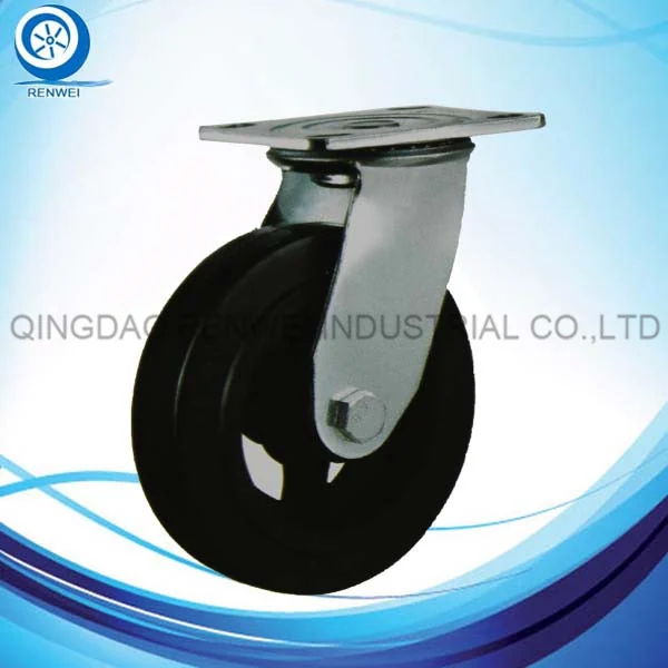 CP5031 Heavy Duty Cast Iron Rubber Caster from Renwei
