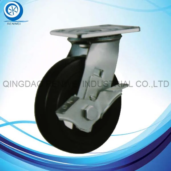 CS5031 Heavy Duty Cast Iron Rubber Caster from Renwei