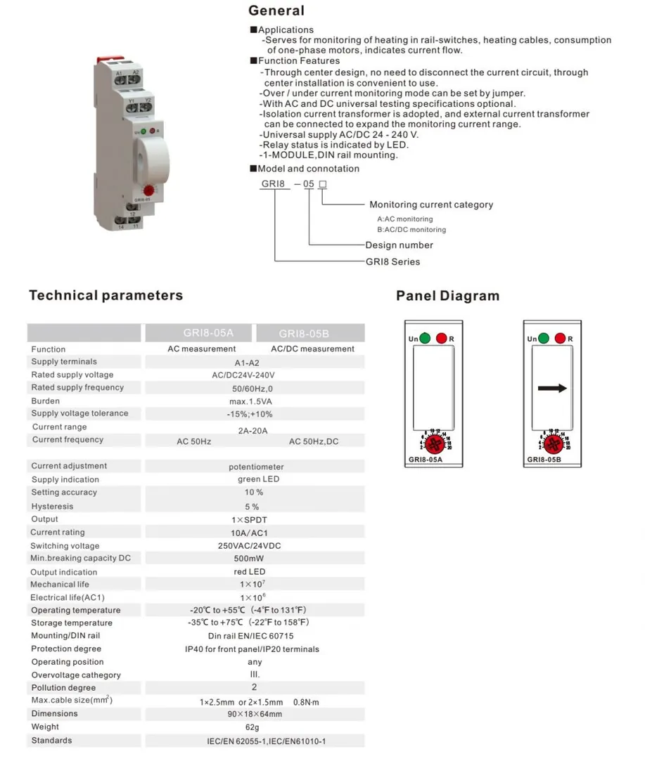 current monitoring relay