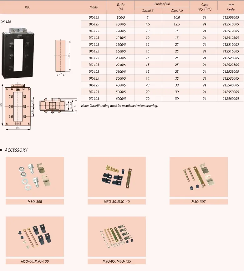 MSQ Current Transformer