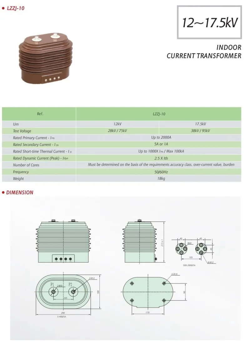 Medium Voltage Curren Transformer LZZJ-10