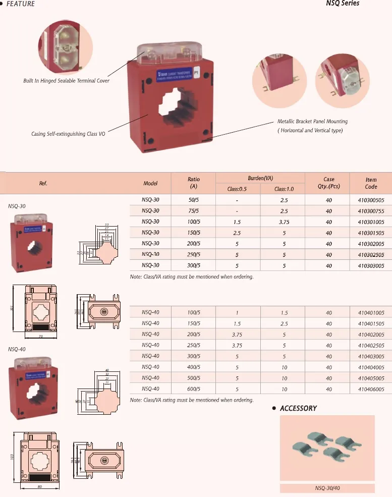 NSQ Current Transformer
