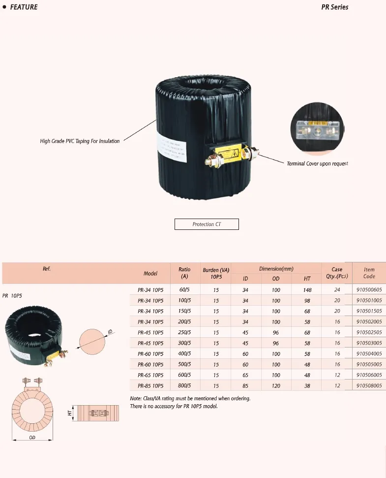 PR 5P20 Current Transformer
