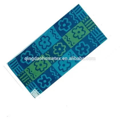 100% cotton jacquard bath towel with woven floral pattern, 70x140 cm, plain colour, 350 GSM