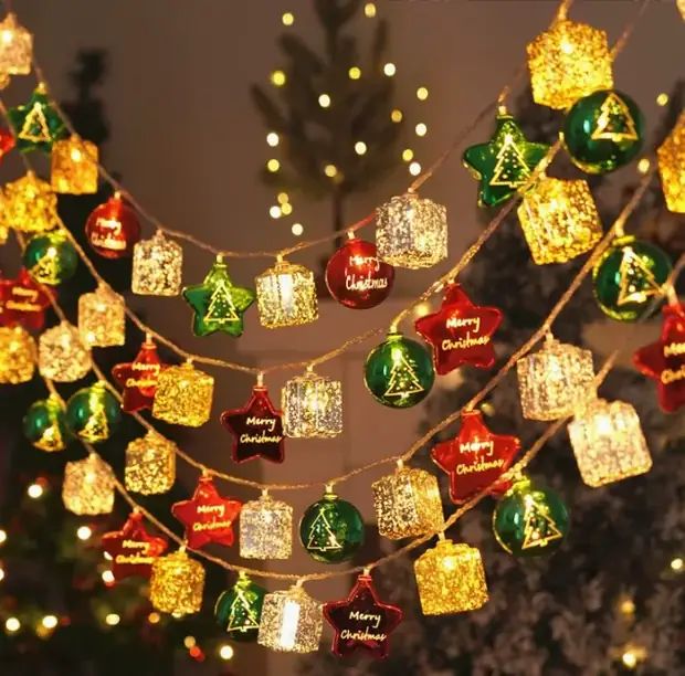Christmas Star and Gift Hanging Light produced by Rainber