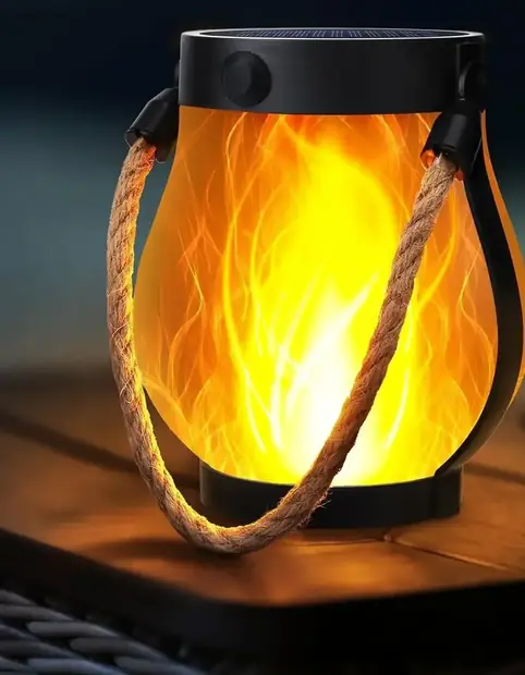 Solar Flame Effect Lantern produced by Rainber