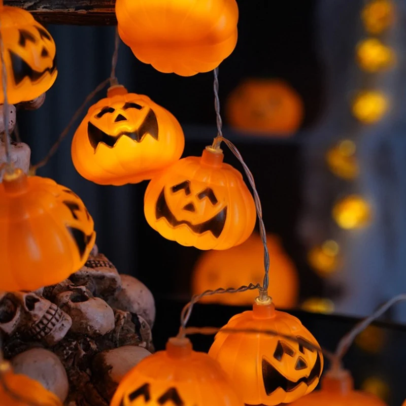 Halloween Pumpkin and Figure Light - Pumpkin, ghost, skull, skeleton and spider web lights for the Halloween season.