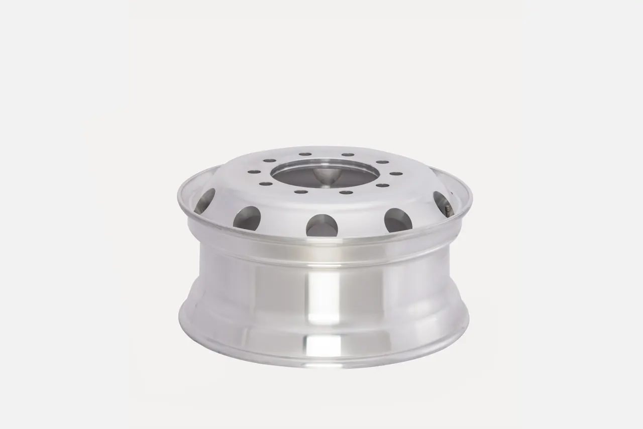 22.5x8.25 Machined Face truck wheel view 5