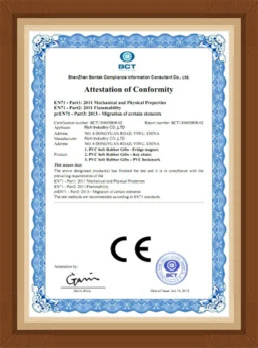 CE attestation of conformity certificate held by Rich Industry Co., Ltd.