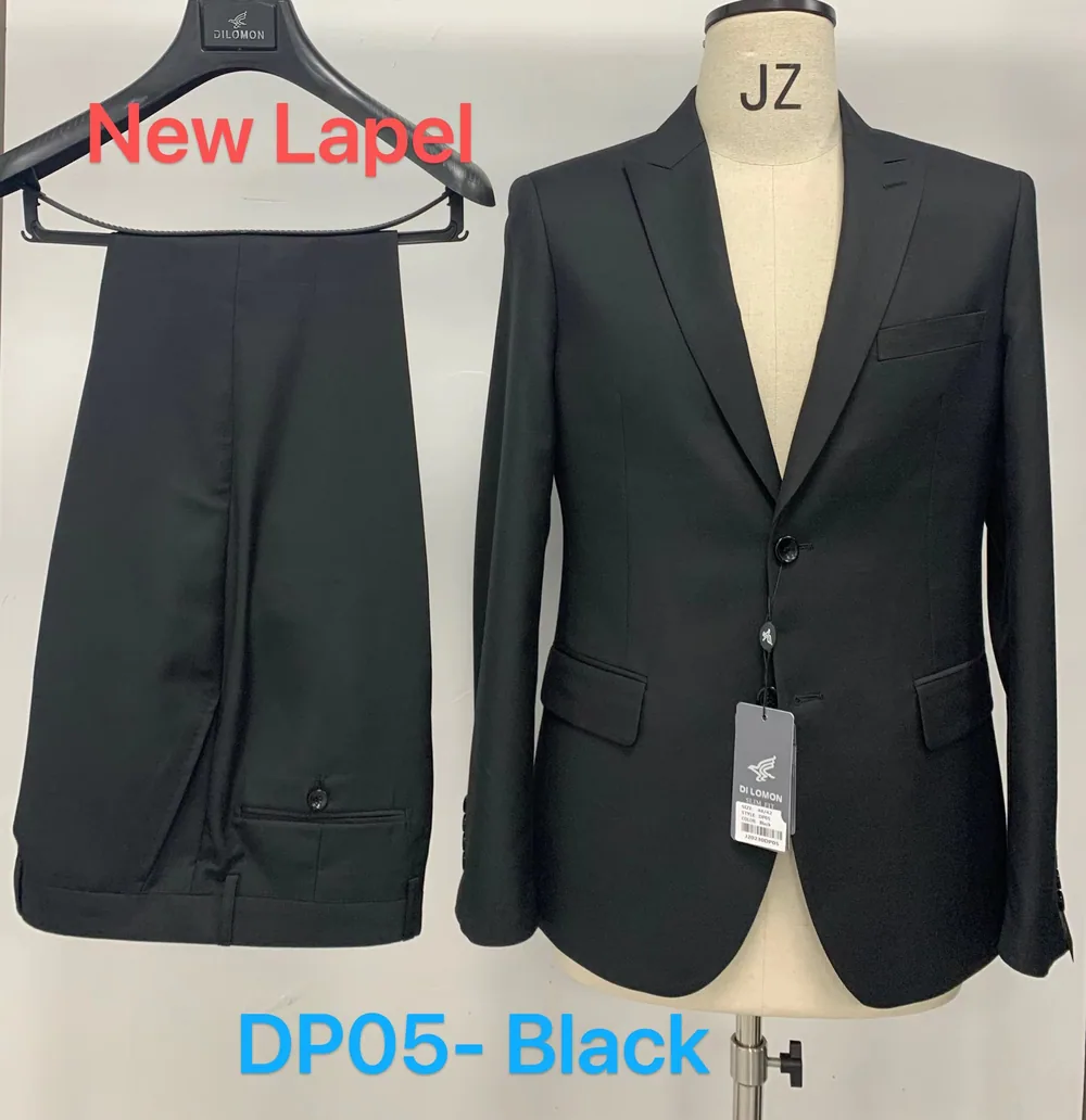 DP05 Black - Men's Suits by Right Luck