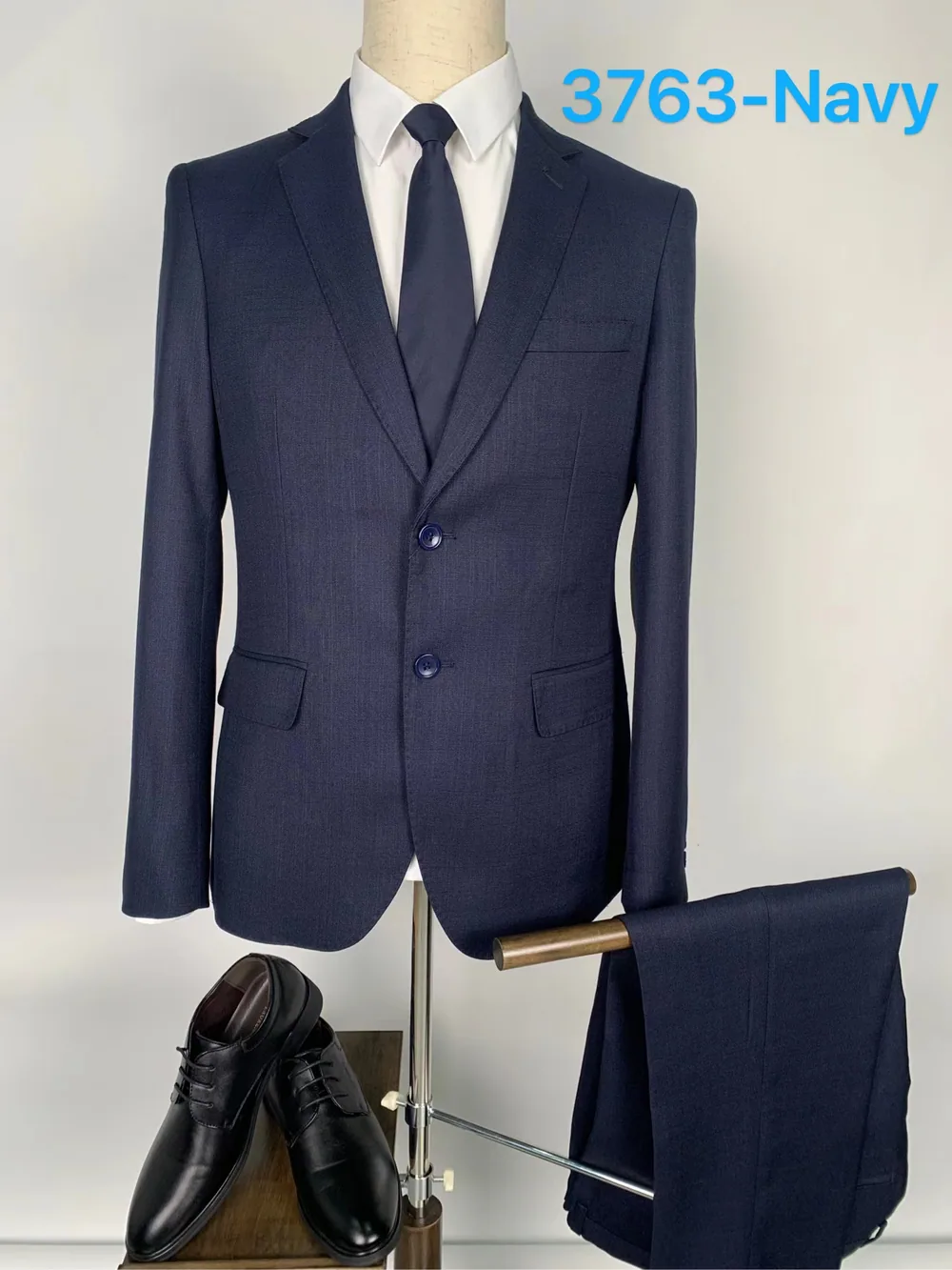 3763navy - Men's Suits by Right Luck