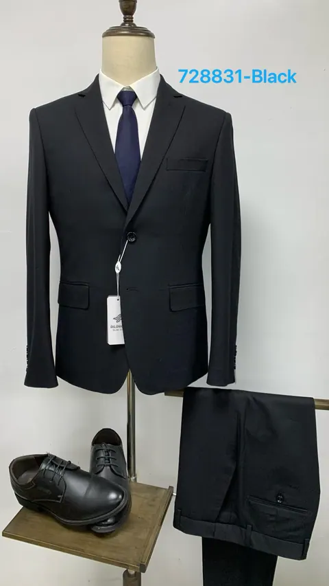 728831-Black - Men's Suits by Right Luck