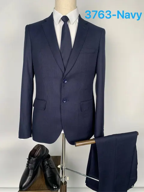 3763navy - Men's Suits by Right Luck