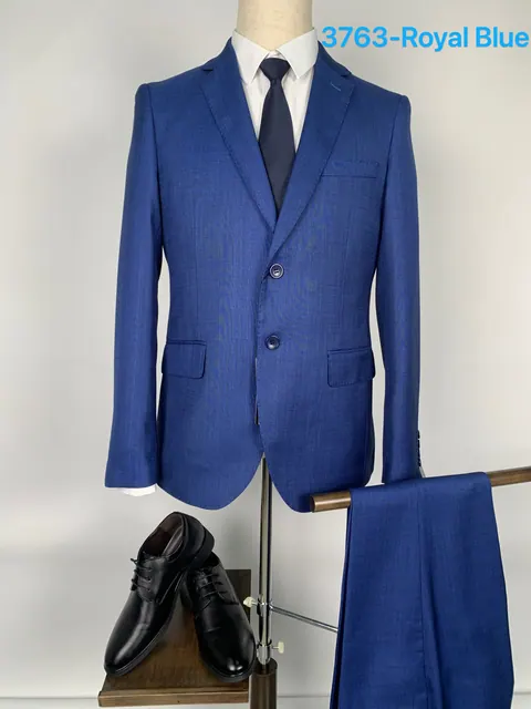3763Royalblue - Men's Suits by Right Luck
