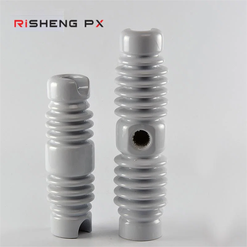 Fuse cut out bushing insulator viewed from above