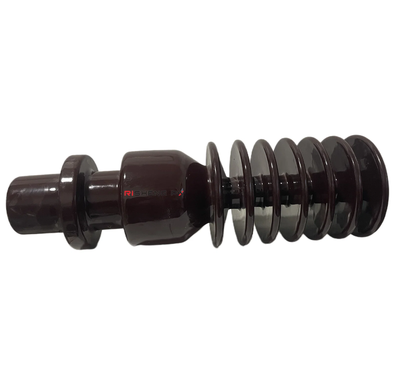 24kV transformer bushing showing threaded conductor stem and mounting flange