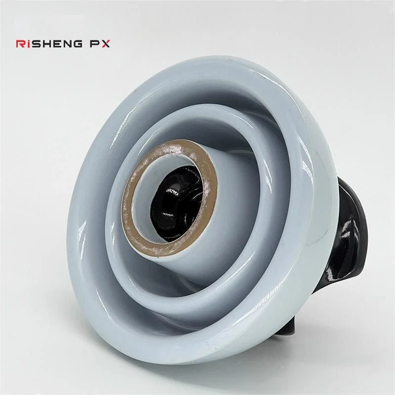 ANSI 55-5 brown ceramic pin isolator side profile