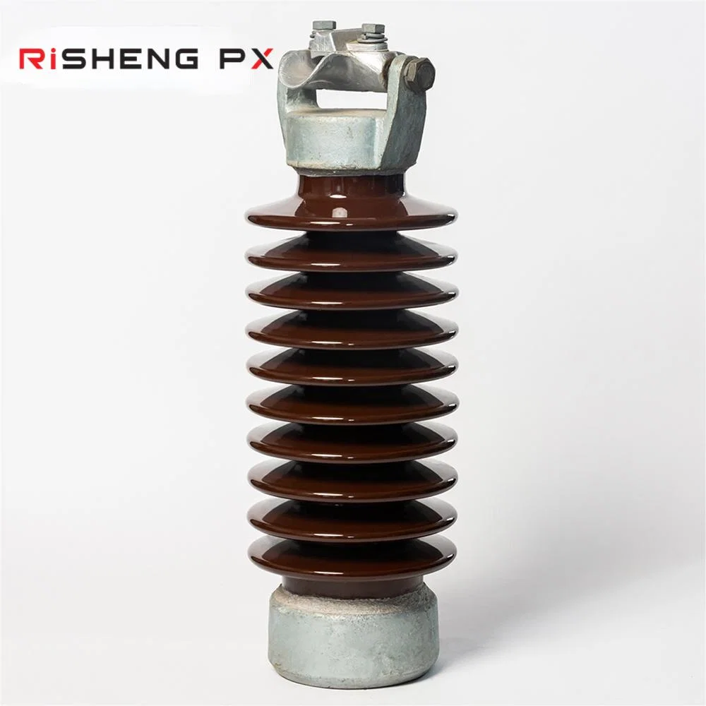 ANSI 57-14 line post porcelain insulator with long shed profile