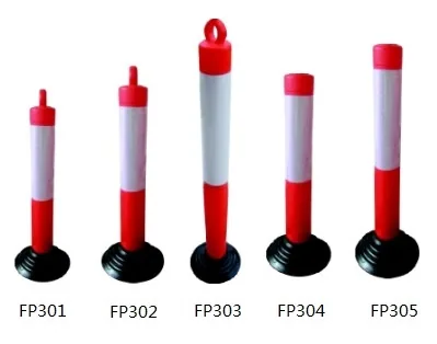 Flexible Post FP301 with rubber base | High-Visibility Traffic Safety Delineator