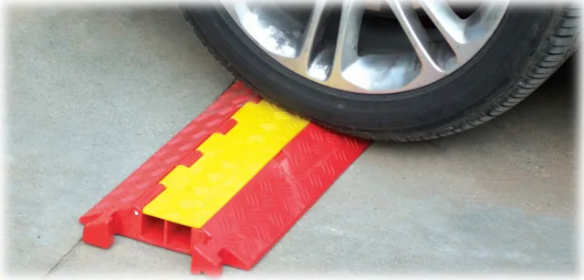Rubber/PU Cable Protector | Heavy-Duty Traffic Cable Cover CC401