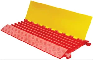 PU Cable Protector CC404 90cm+5channels heavy duty | Heavy-Duty Traffic Cable Cover