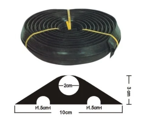 Rubber/PU Cable Protector | Heavy-Duty Traffic Cable Cover CC505