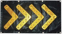 Direction Sign DS4826 | Sequential LED Road Sign, Reflective