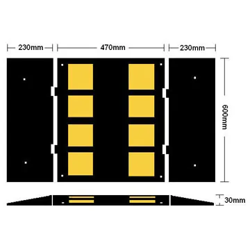 Rubber Speed Hump SH209