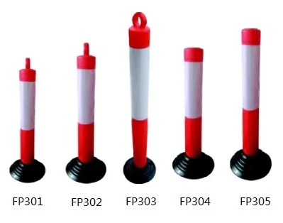 Flexible Post FP301 with rubber base | High-Visibility Traffic Safety Delineator