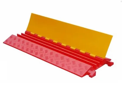 PU Cable Protector CC403 90cm+3channels heavy duty | Heavy-Duty Traffic Cable Cover