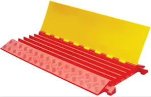 PU Cable Protector CC404 90cm+5channels heavy duty | Heavy-Duty Traffic Cable Cover