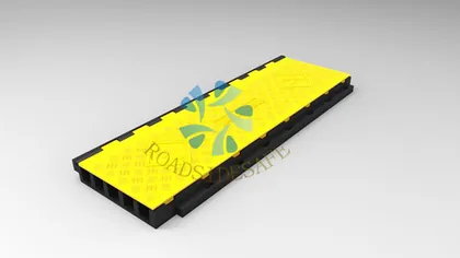 5-Channel Cable Protector Ramp | Heavy-Duty Road Cable Cover for Vehicles & Pedestrians