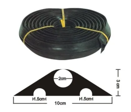Rubber/PU Cable Protector | Heavy-Duty Traffic Cable Cover CC505