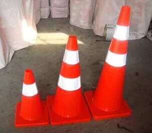 Fluorescent PVC Traffic Cone | High-Visibility Road Safety Cone view 4