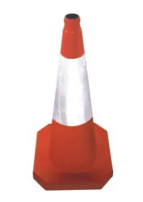 Heavy-Base Rubber Traffic Cone | Motorway & Highway Grade Road Safety view 4