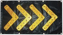 Direction Sign DS4826 | Sequential LED Road Sign, Reflective