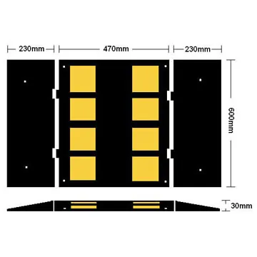 Rubber Speed Hump SH209