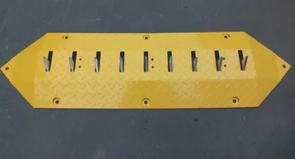 One-Way Metal Speed Hump | Anti-Reverse Spike Hump for Access Control