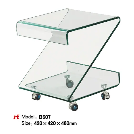 B607 hot bent glas manufactured by Romance Furniture