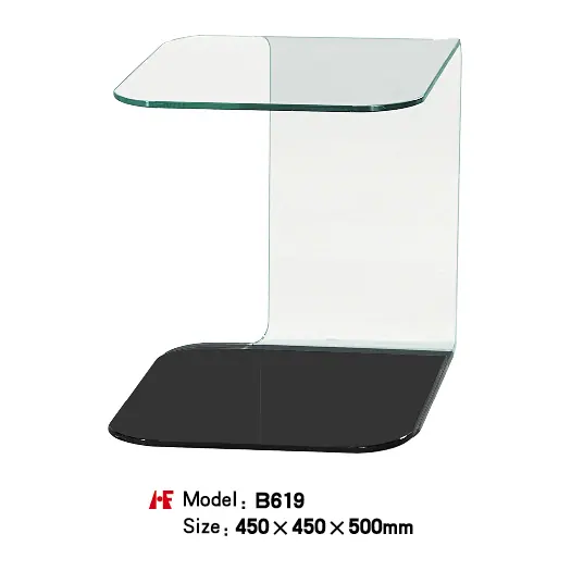 B619 hot bent glas manufactured by Romance Furniture