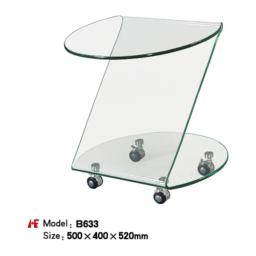 B633 hot bent glas manufactured by Romance Furniture