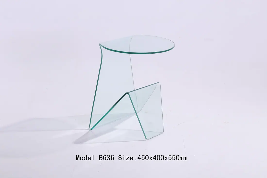 B636 hot bent glas manufactured by Romance Furniture