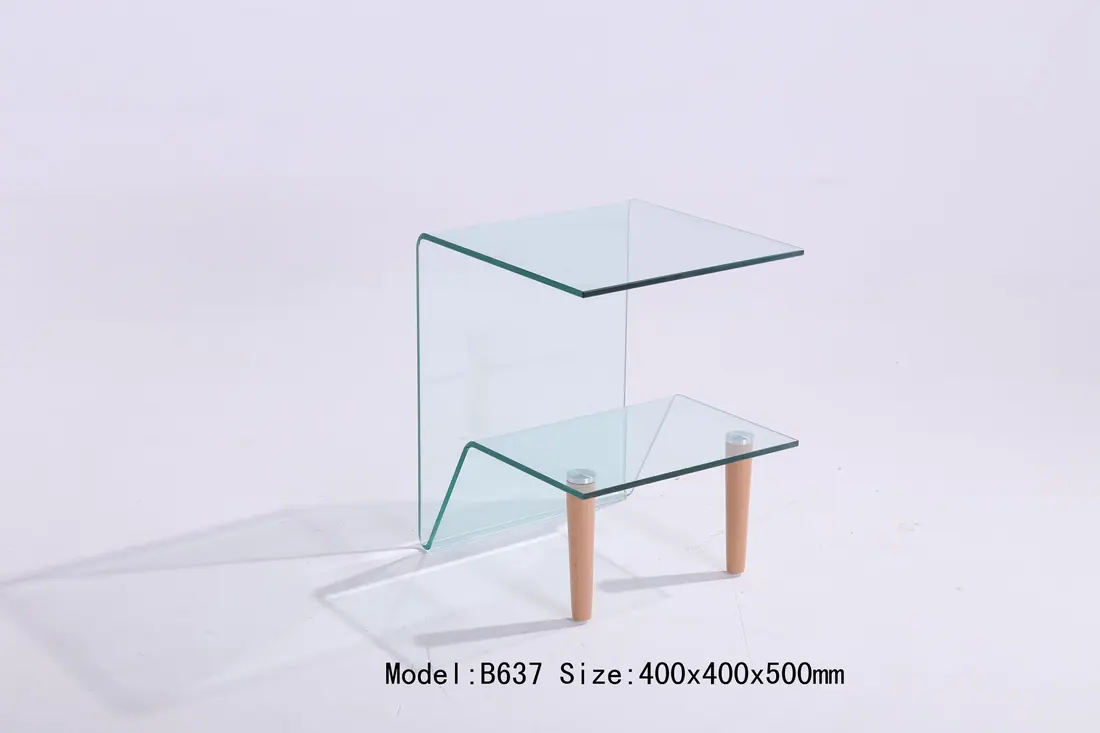B637 hot bent glas manufactured by Romance Furniture