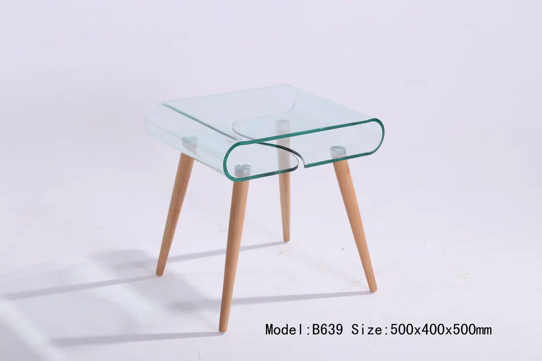 B639 hot bent glas manufactured by Romance Furniture