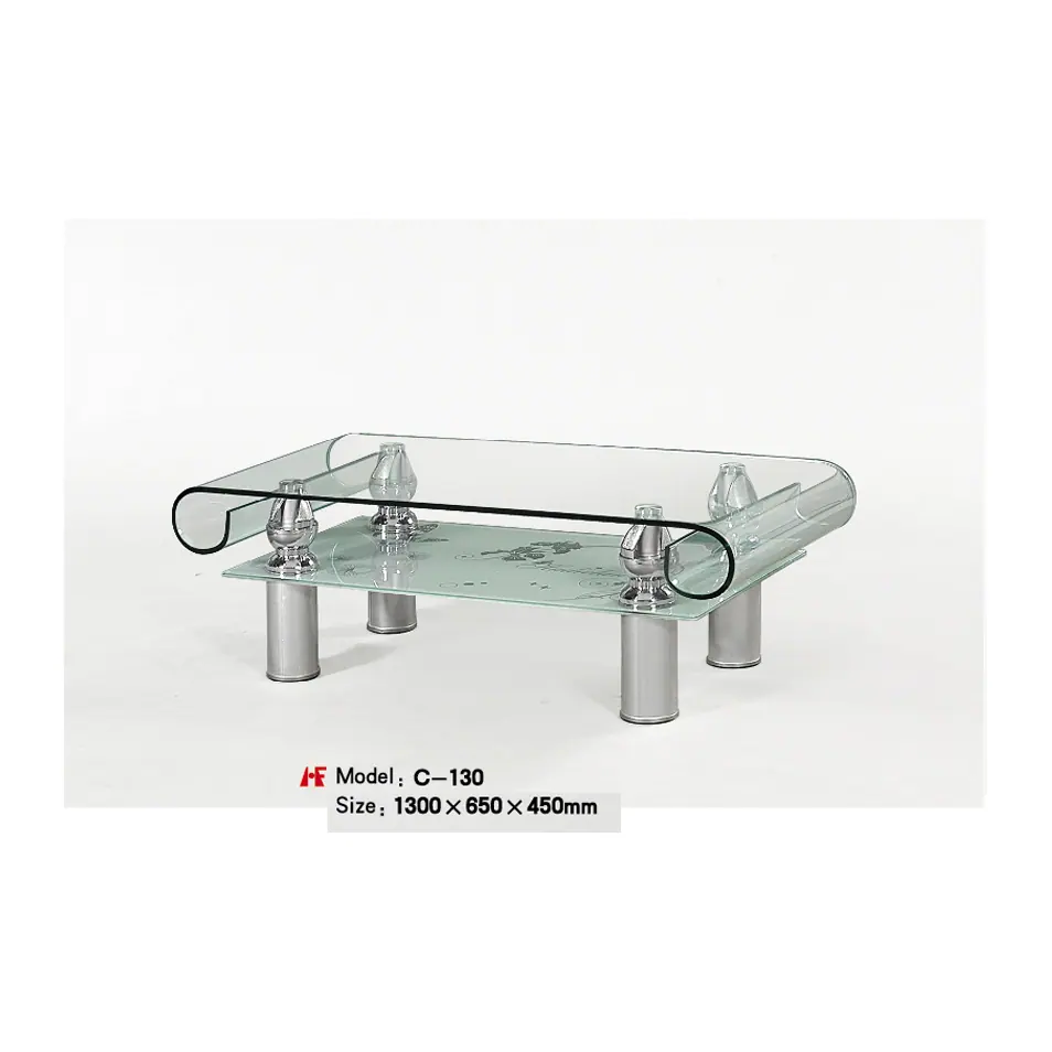 C-130 hot bent glas manufactured by Romance Furniture