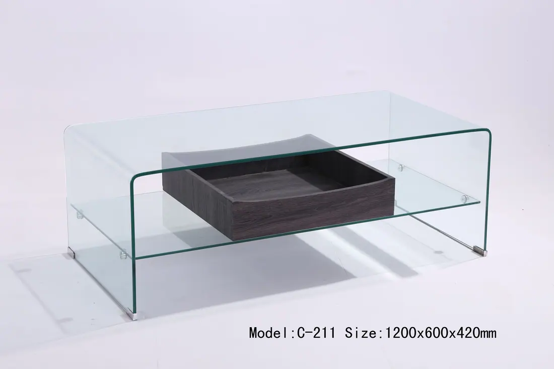 C-211 hot bent glas manufactured by Romance Furniture