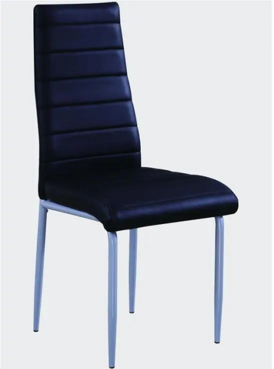 C035-2 leather dining chair manufactured by Romance Furniture