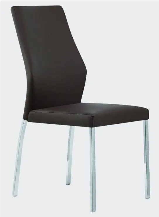 C1407 leather dining chair manufactured by Romance Furniture